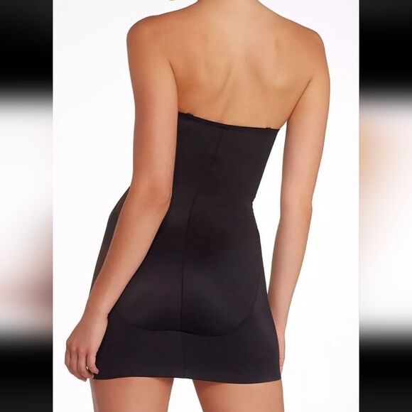 Miraclesuit Strapless Slip Dress Black Size 38B NWT - Picture 4 of 11